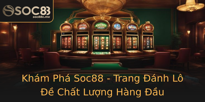 Khám Phá Soc88 - Trang Đánh Lô Đề Chất Lượng Hàng Đầu Khám Phá Soc88 - Trang Đánh Lô Đề Chất Lượng Hàng Đầu